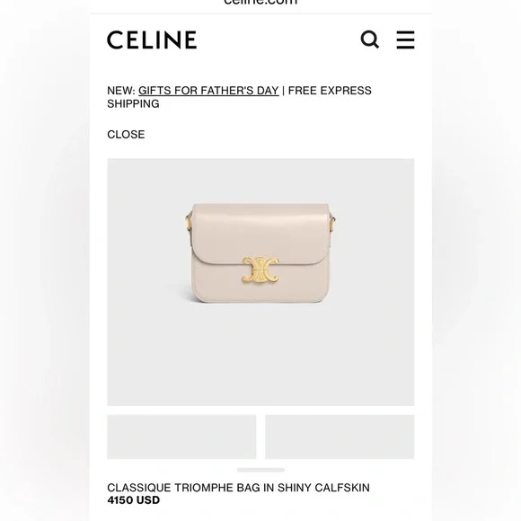 Reserved - Celine Triomphe Crossbody Bag Medium - Picture 14 of 15